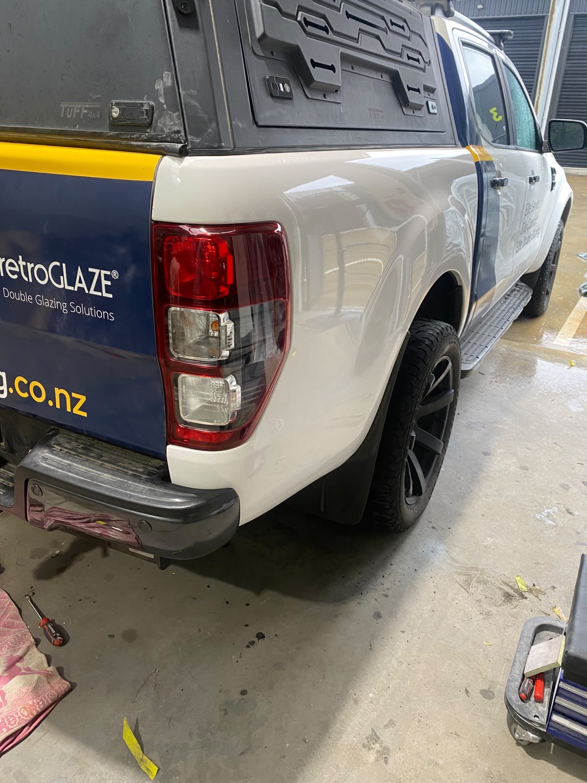 Ford Ranger work ute after insurance smash repair